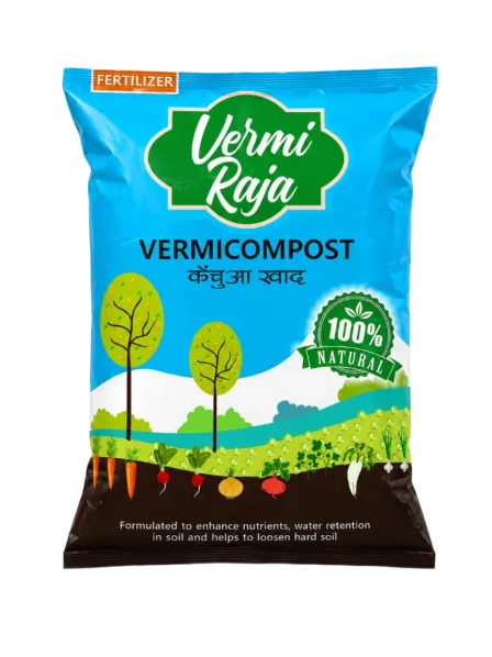 Vermi Raja Vermicompost 1KG Packaging